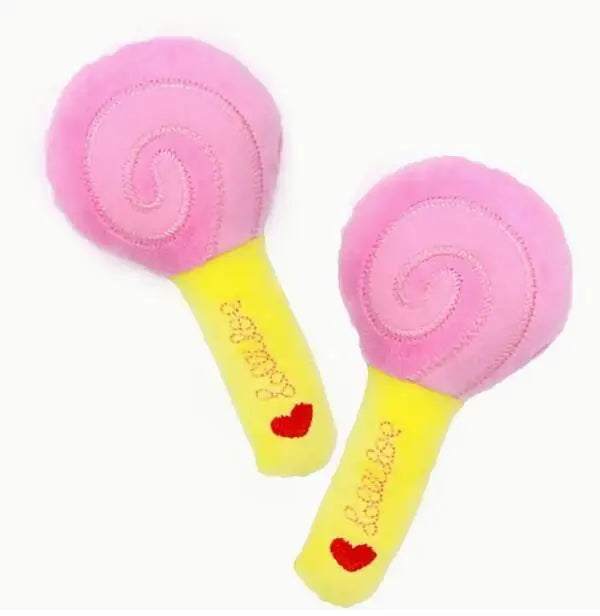 Puppy Speelgoed Pluche Lolly 14 cm — Roze / Geel