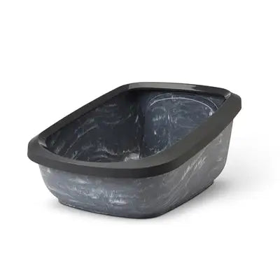 Savic Kattenbak Aseo Jumbo Marble Grijs / Zwart