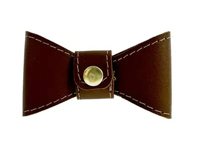 Sazzz Vlinderstrik Glamper Classic Leer Zadel Bruin