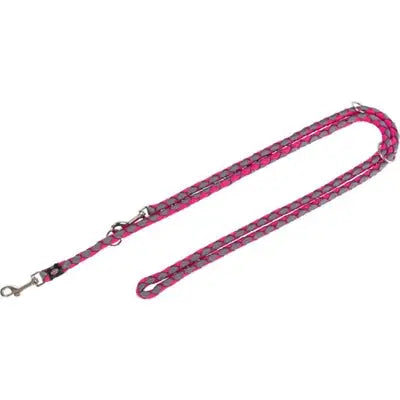 Trixie Hondenriem Cavo Verstelbaar Fuchsia / Grijs
