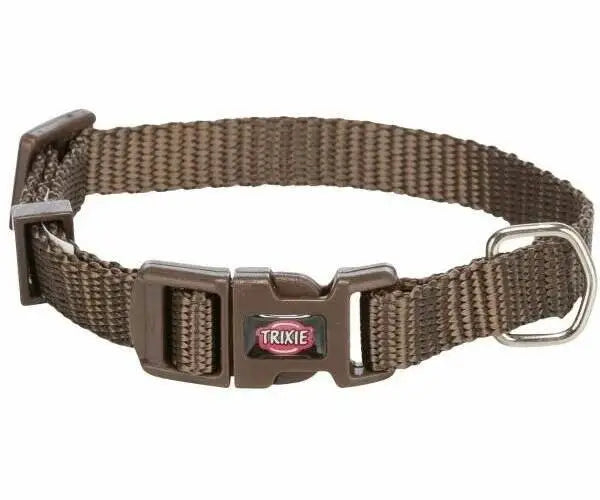 Trixie Premium Hondenhalsband bruin - 22-35 cm
