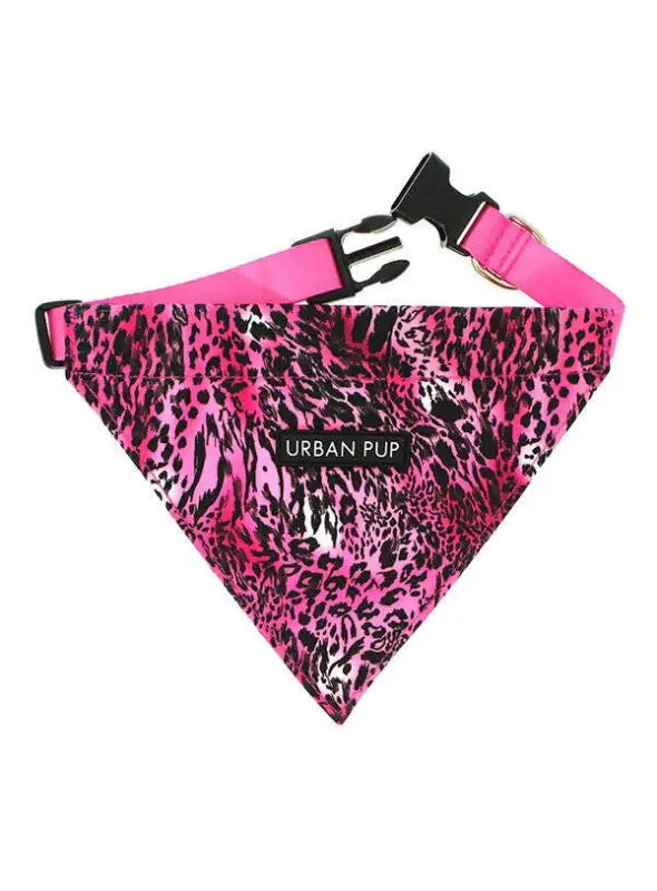 UrbanPup Bandana Pink Leopard 33-40 M