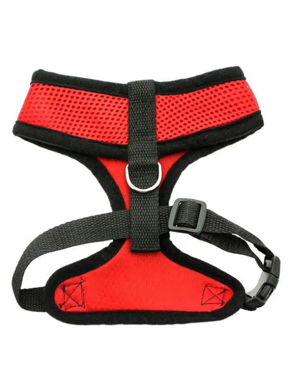UrbanPup Cherry Red Soft Harness — Rood - Hondentuigje