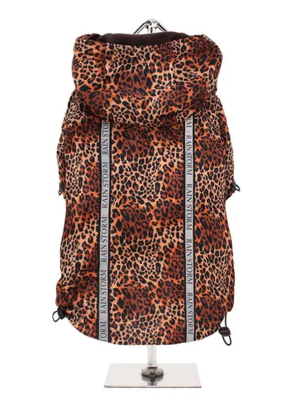 UrbanPup Hondenjas Cheetah Brown Rainstorm — Ruglengte 25 cm