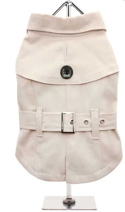 UrbanPup Hondenjas Classic Beige Trench Coat — Ruglengte 30 cm