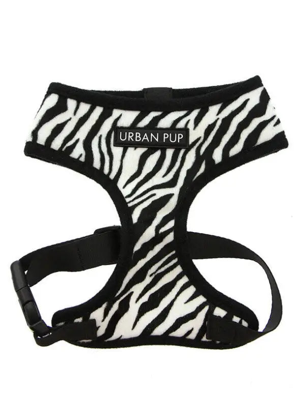 UrbanPup Zebra Hondenharnas XXS 20-25 cm — Zwart / Wit